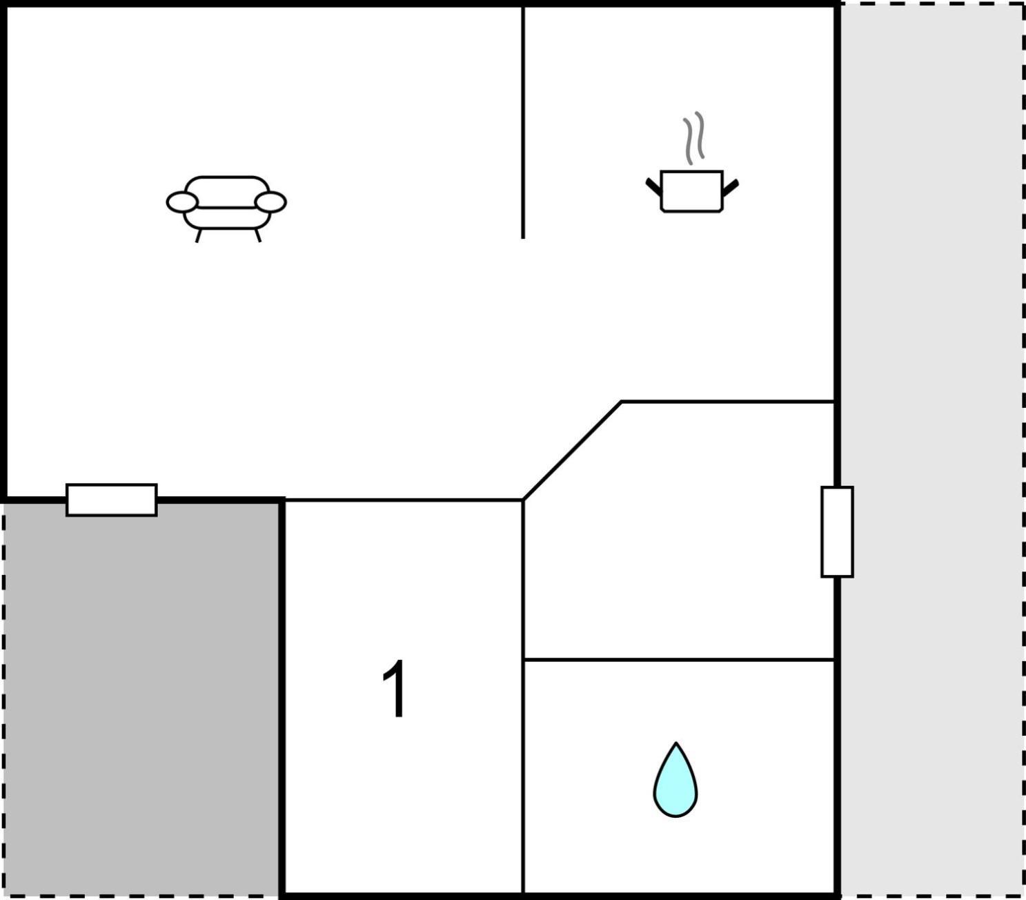 1 Bedroom Cozy Home In ريب المظهر الخارجي الصورة